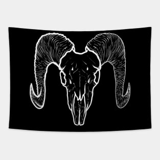 Ram skull Tapestry