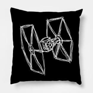 Tie Fighter Contour Pillow