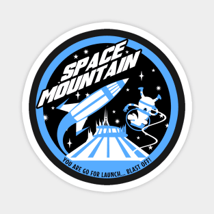 SPACE MOUNTAIN (black and blue) Magnet