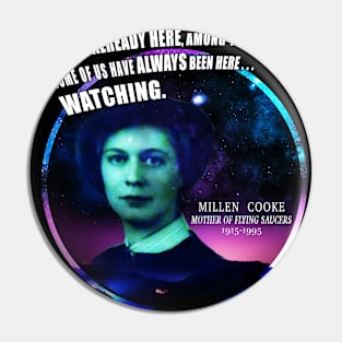 Millen Cooke - Mother of Flying Saucers Pin