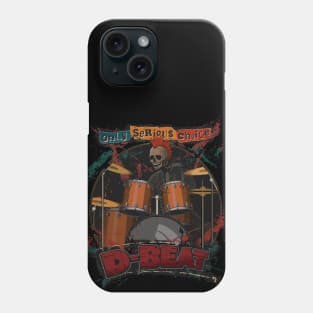 D-beat Punk Drummer Phone Case