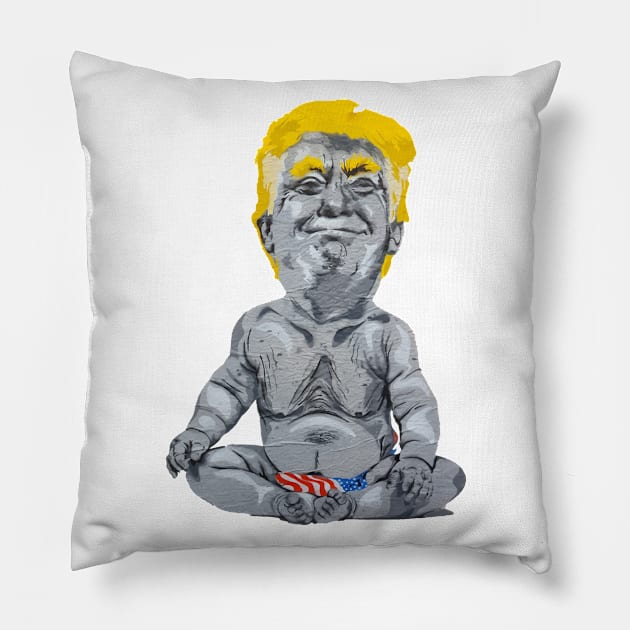 Trump Graffiti Pillow by Tamie