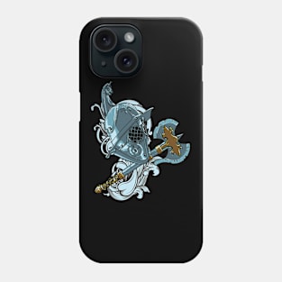 Knight Helmet Illustration Phone Case