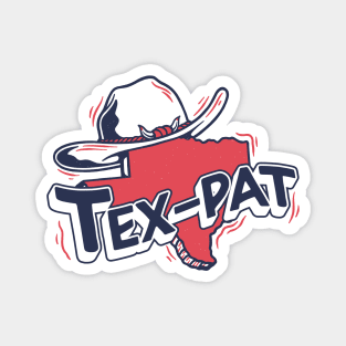 Retro Tex-Pat // Proud Texan // Texas Born & Raised Magnet