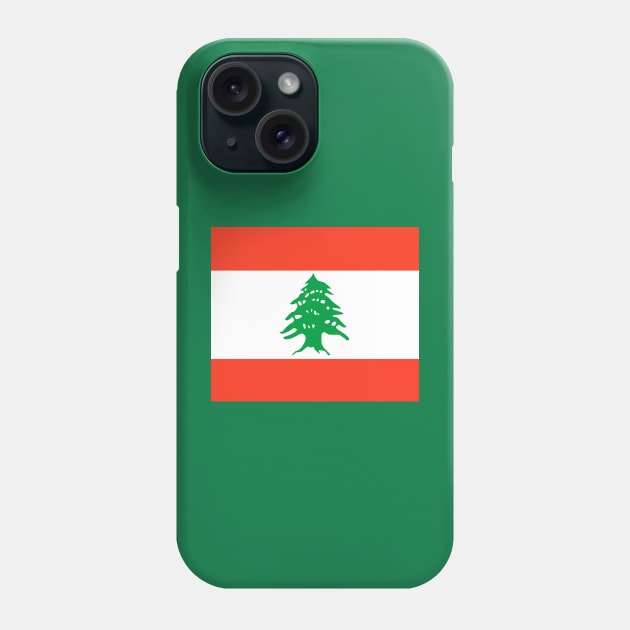 Lebanon Flag Phone Case by flag for all