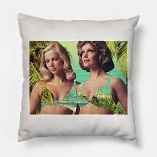 Beach Tan - Surreal/Collage Art Pillow