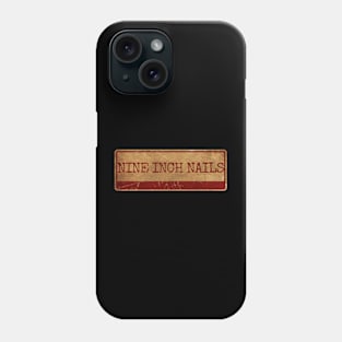 nine inch nails Text gold siple retro, vintage Phone Case