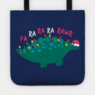 Christmas Dinosaur Sings Tote