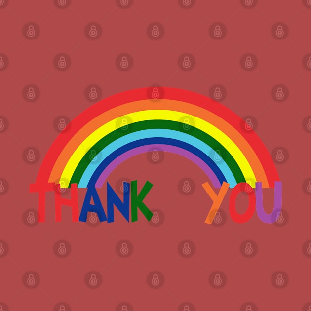 Thank You Rainbow Support by HumanTees