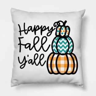 Happy Fall Y’all Halloween Autumn Southern Cute Pillow