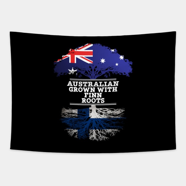 Australian Grown With Finn Roots - Gift for Finnish With Roots From Finland Tapestry by Country Flags