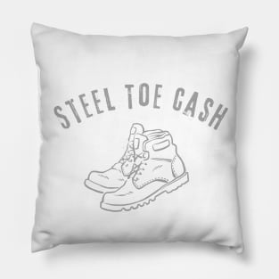 Be American Steel Toe Cash Support Blue Collar Workers Pillow