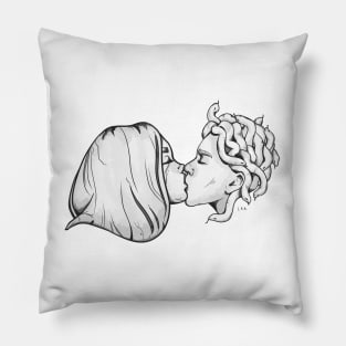 Medusa's Stony Lost Love Pillow