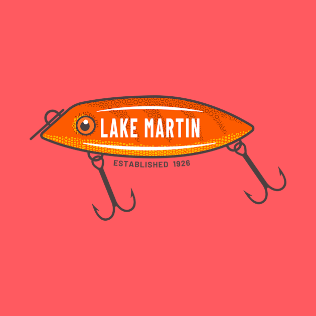 Lake Martin Fishing Lure by Alabama Lake Life