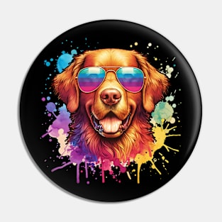 Watercolor Chesapeake Bay Retriever Pin