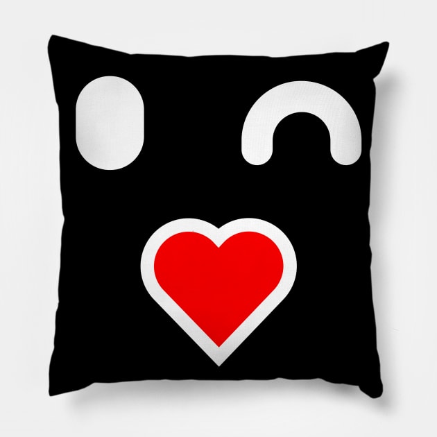 Lovely kissing emotional face Pillow by SiSimo