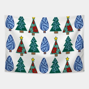 Holiday Trees | Christmas Trees | Winter Trees Tapestry