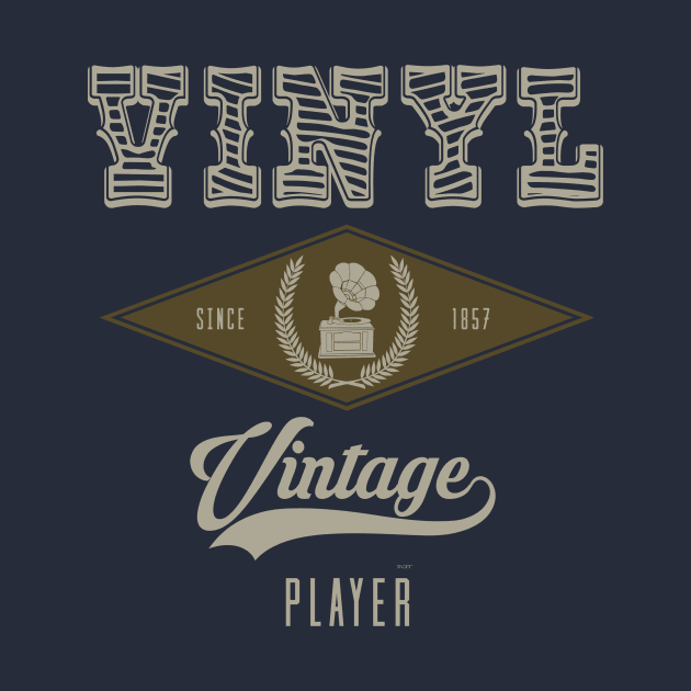 Modern Vintage Phonograph Vinyl Style by shirtontour