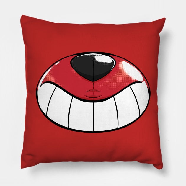 Pool toy muzzle, red Pillow by Pawgyle