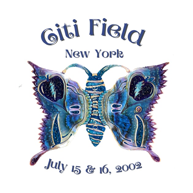 Dead and Company Citi Field New York Big Apple Butterfly Stealie by Artful Dead