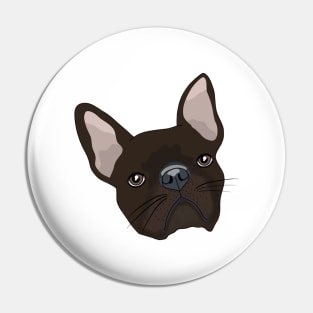 Brown French Bulldog Pin