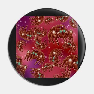 Strawberry Space Spider (Bold Jumper) All Over Print Pin