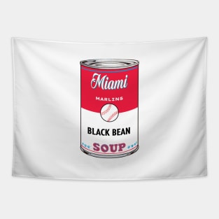 Miami Marlins Soup Can Tapestry
