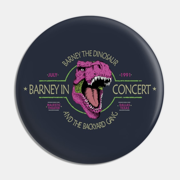 Barney in Concert Pin by TenkenNoKaiten