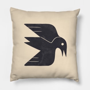 Minimal Blackbird No. 3 Pillow