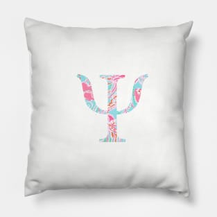 Psi Splash Greek Letter Pillow