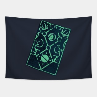 Blacklight Inscryption card Tapestry