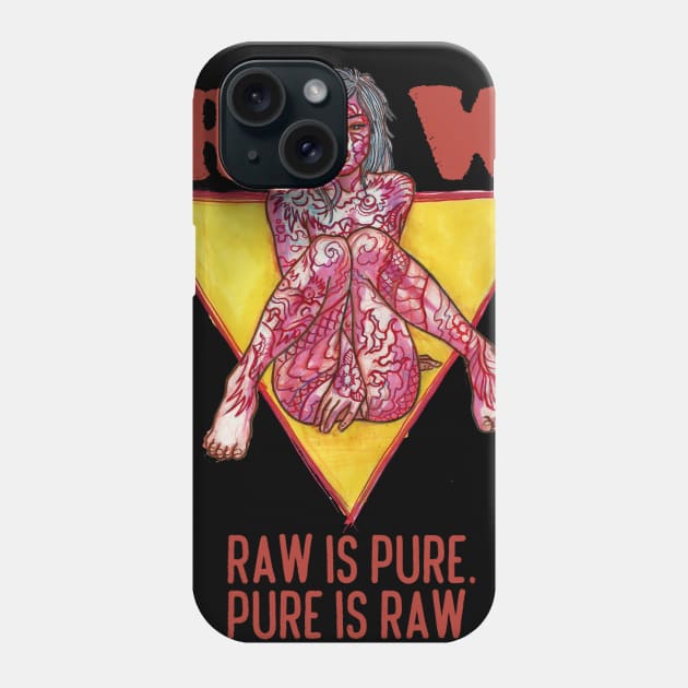 raw girl Phone Case by Paskalamak