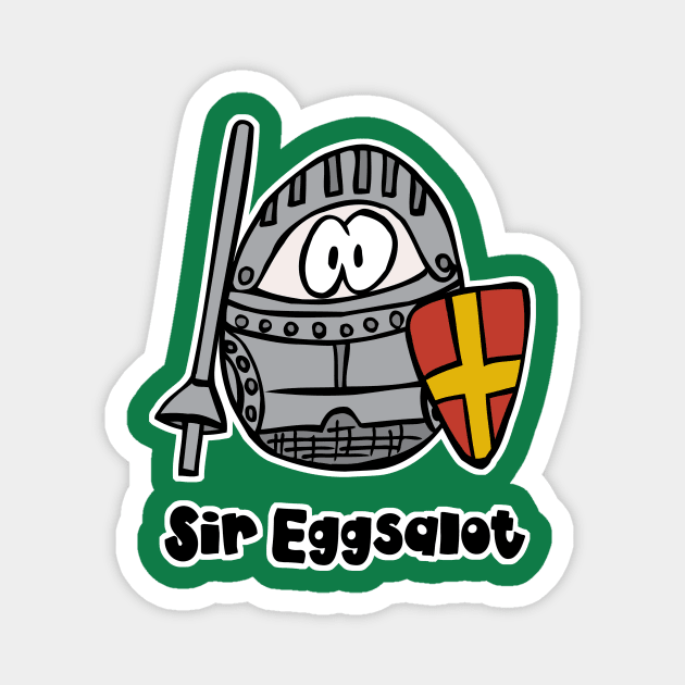 Sir Eggsalot - The Egg in Shining Armor Magnet by GoodEggWorld