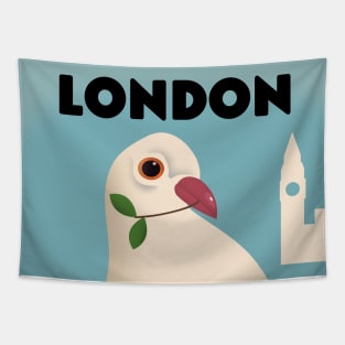 London Vintage style travel poster Tapestry