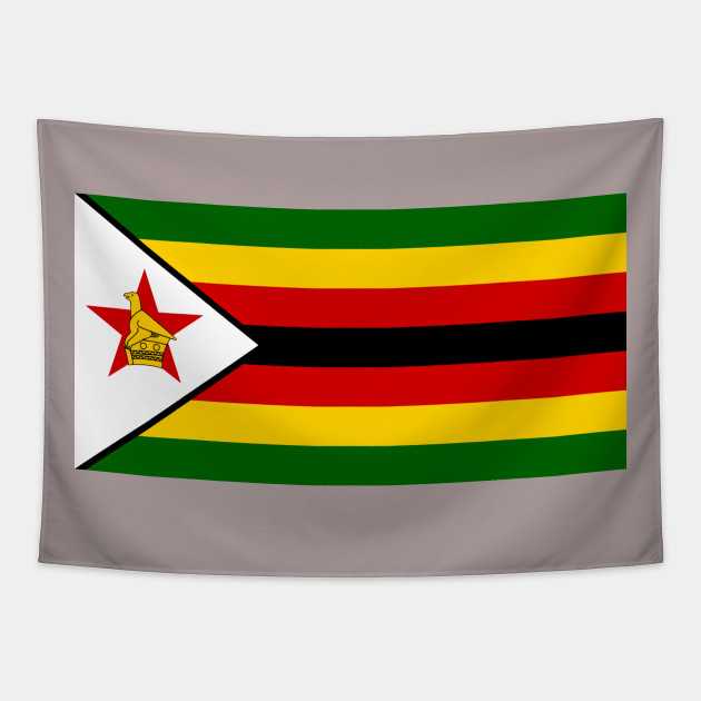 Zimbabwe Flag - Zimbabwe - Tapestry  TeePublic