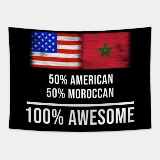 50% American 50% Moroccan 100% Awesome - Gift for Moroccan Heritage From Morocco Tapestry