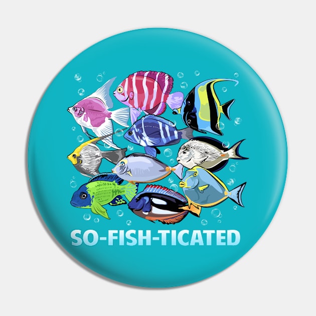 So-Fish-Ticated Pin by andantino