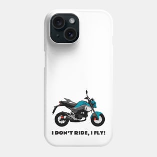 I don't ride, I fly! Honda Grom Blue Raspberry 2020 Phone Case