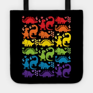 Rainbow Dinosaurs Tote