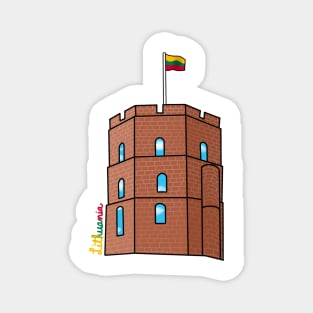 Vilnius Lithuania Castle Tower Magnet