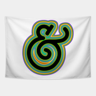 Psychedelic Ampersand Tapestry