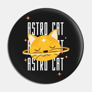 Yellow Astrocat Pin