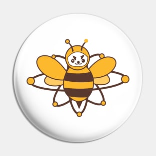 brave atomic bee funny character Pin