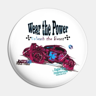 Wear the Power This Monster car Loves Monster Trucks Boys and Girls Gift Pin