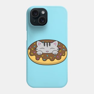 Yummy Chocolate Donut Cat Phone Case