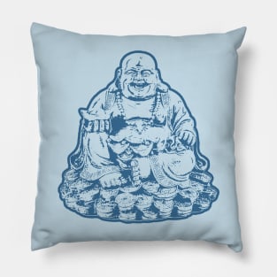 Buddhist Art Navy Color Pillow