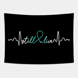 Still Alive- Gynecologic Cancer Gifts Gynecologic Cancer Awareness Tapestry