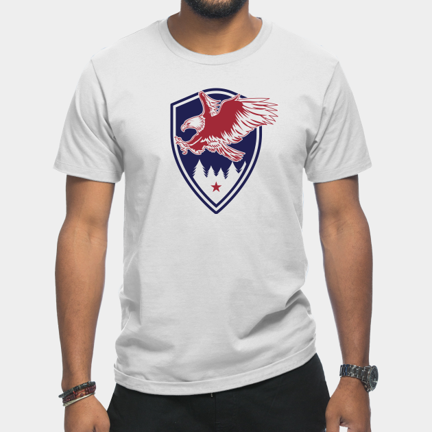 Patriotic American Bald Eagle USA Shield - Bald Eagle - T-Shirt