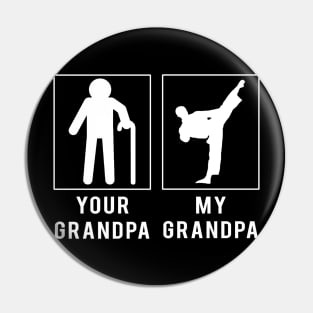 Kickin' Fun: 'Taekwondo Your Grandpa, My Grandpa' Tee for Grandsons & Granddaughters! Pin