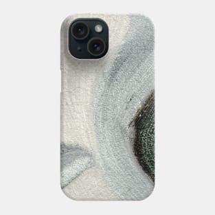 Gray Antique White Abstract Art Phone Case